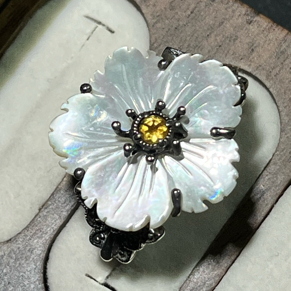 Mother of Pearl 925 silver ring